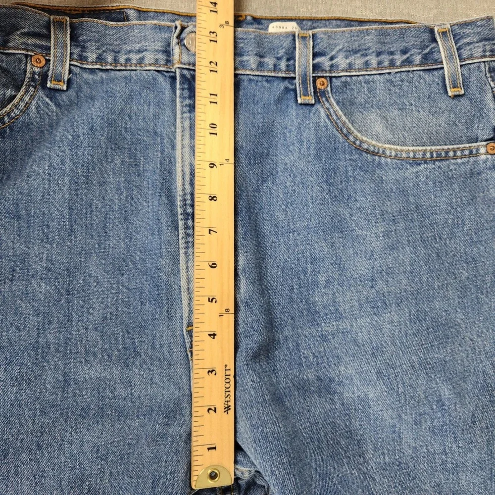 Vintage Levis 505 Regular Fit 40x32 Straight Leg Jeans Blue Made in USA EUC - Picture 6 of 11